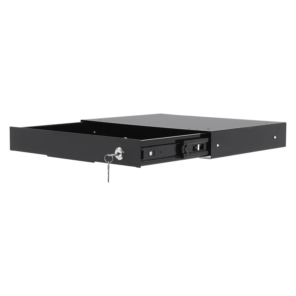 Black Sliding Drawer Storage Tray with Keys A4529