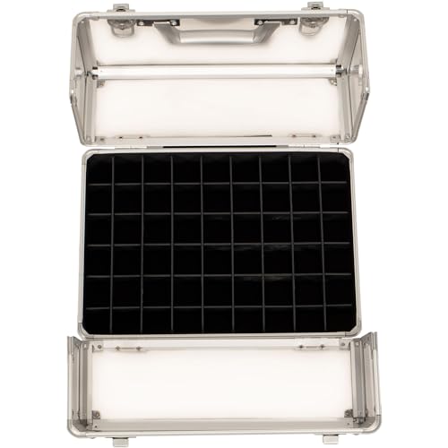 4 in 1 Aluminum Rolling Makeup Case with 360° Swivel Wheels E9623