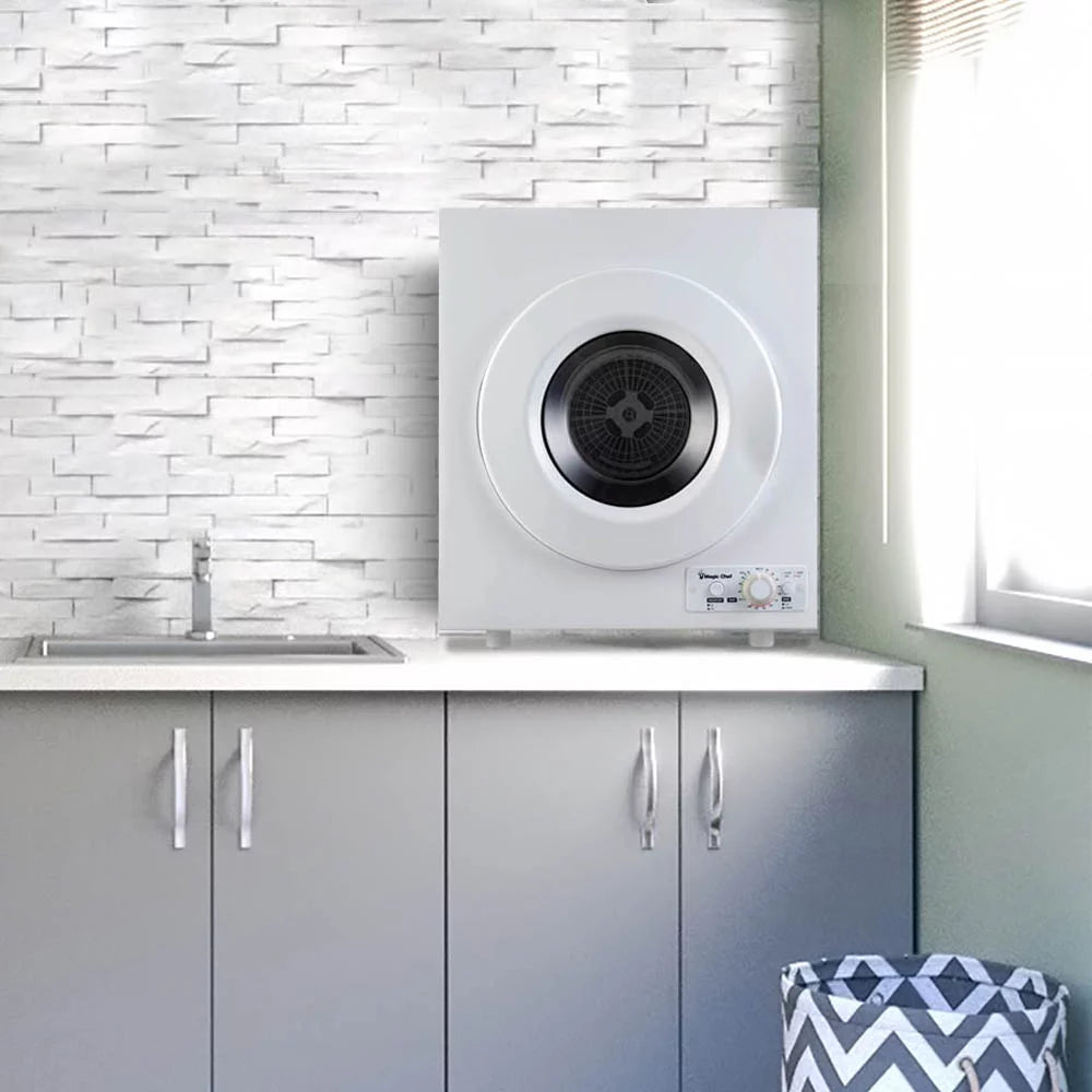 White Compact Electric Dryer U344