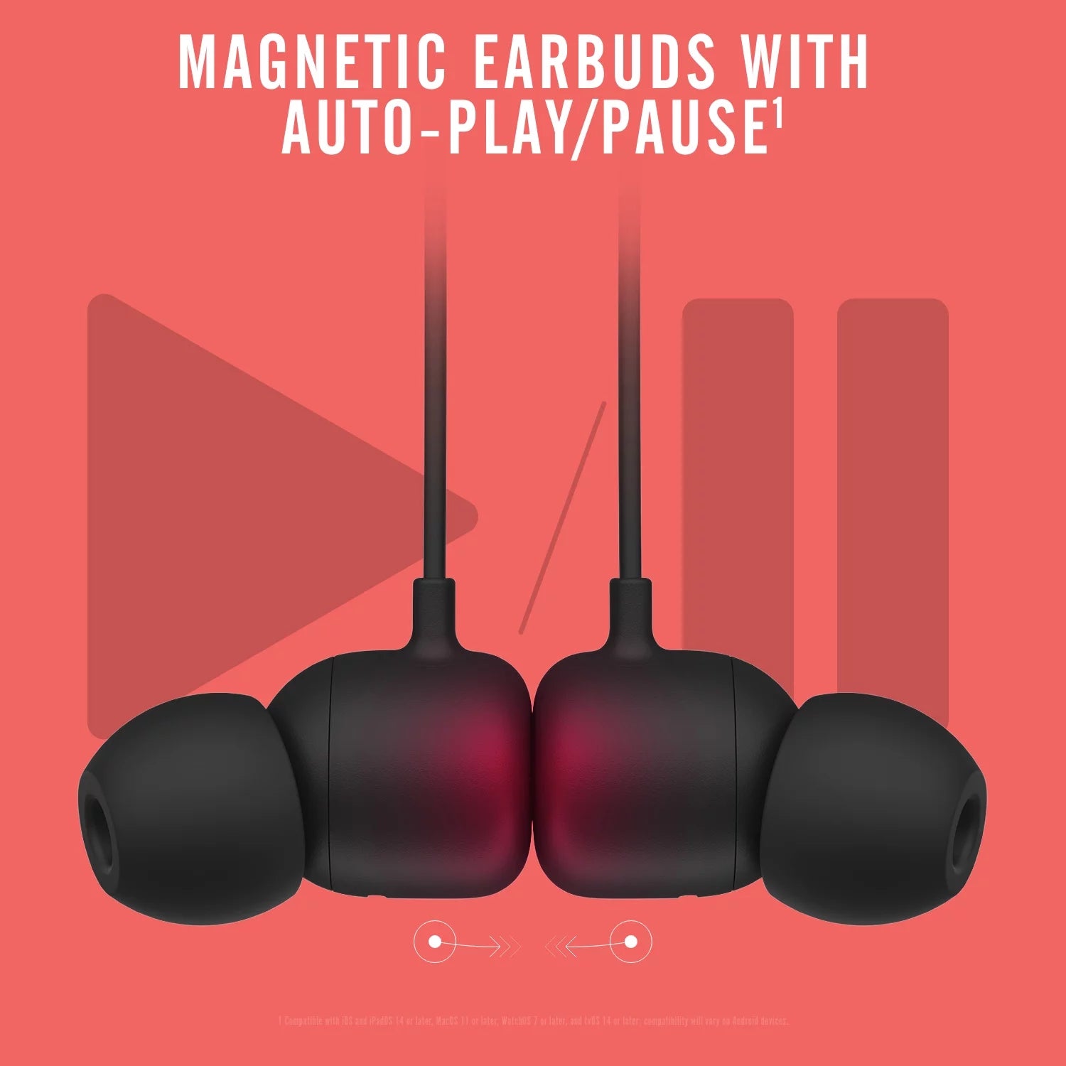 All-Day Wireless Earphones Beats Black H868