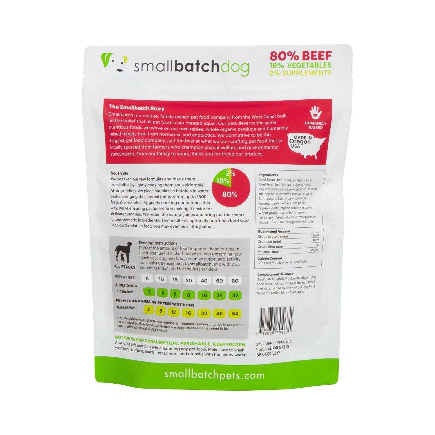 Small Batch Frozen Dog Food Y383