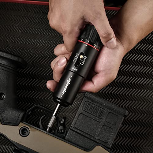 Black 10 to 65 inch-pound Torque Screwdriver Wrench with 10 Bits Set E1580