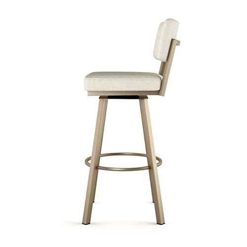 Shiny Charcoal Grey PVC Swivel Bar Stool F916