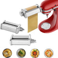 Pasta Sheet Roller Spaghetti Cutter and Fettuccine Cutter Stainless Steel Pasta Maker Accessories 3Pcs C26753