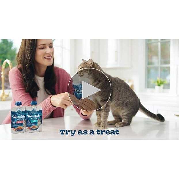 Blue Buffalo Tastefuls Purees Adult Cat Food Topper 12 CT W747