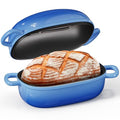 Blue Oval Cast Iron 2.5QT Dutch Oven with Lid W354