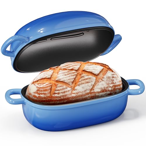 Blue Oval Cast Iron 2.5QT Dutch Oven with Lid W354
