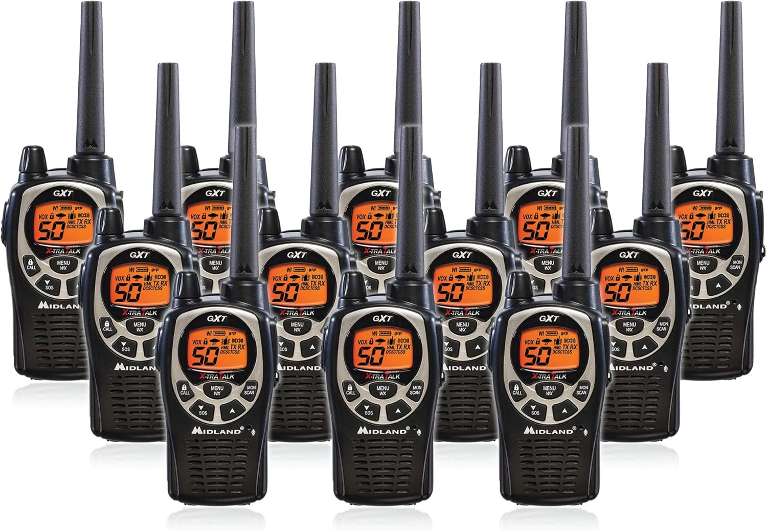 12 Radios GMRS Walkie Talkie with NOAA Weather Alert U289239