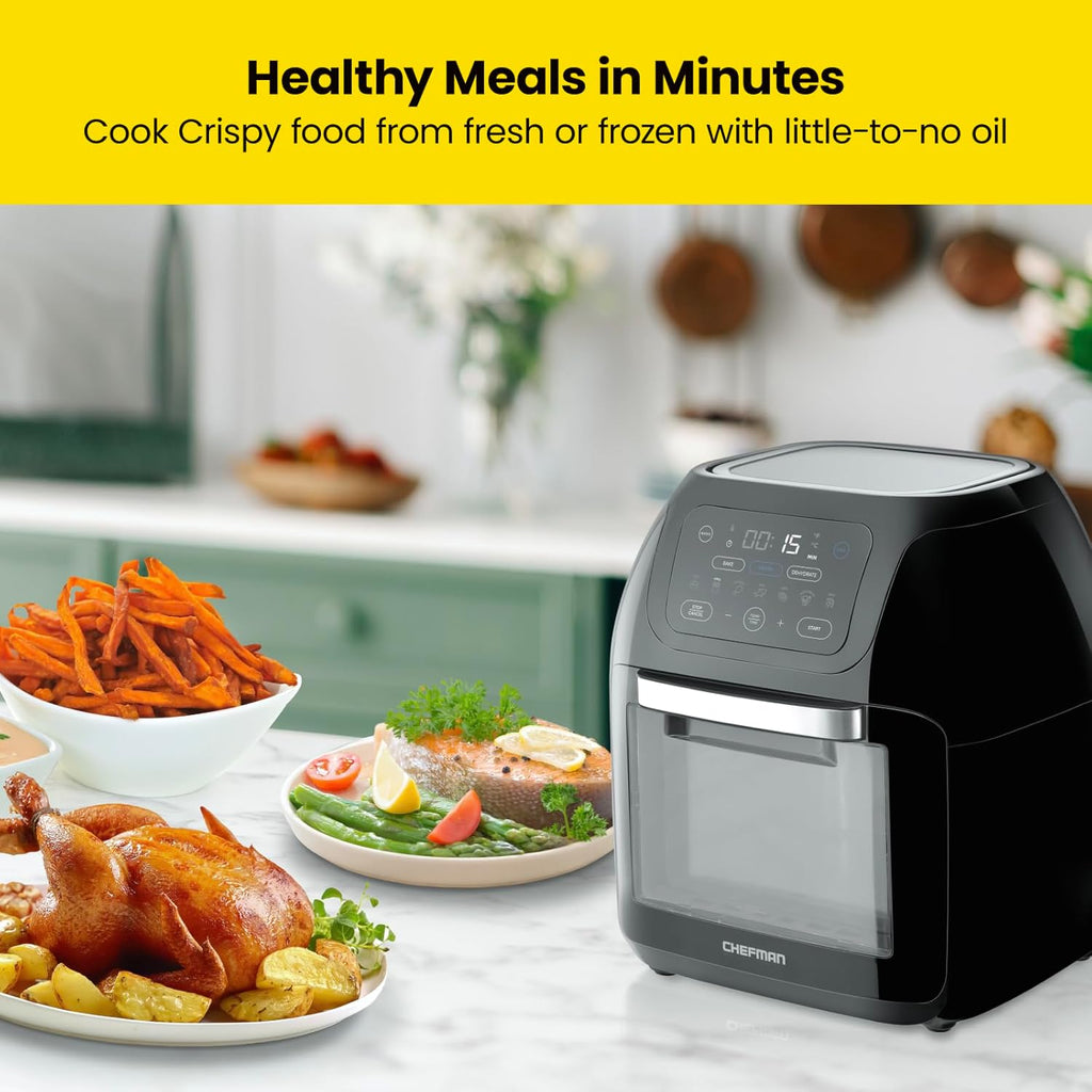 2 Qt Digital Air Fryer with Rotisserie T278