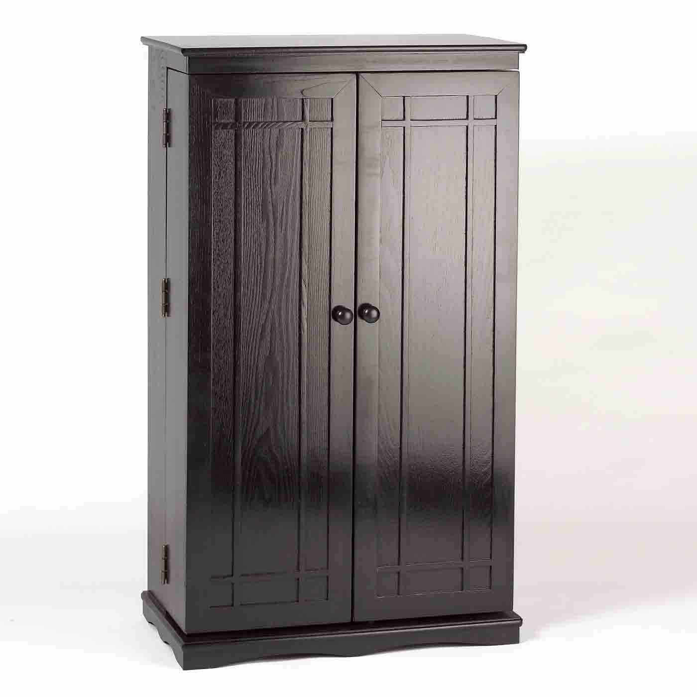 Black Mission Style Multimedia Cabinet V46176