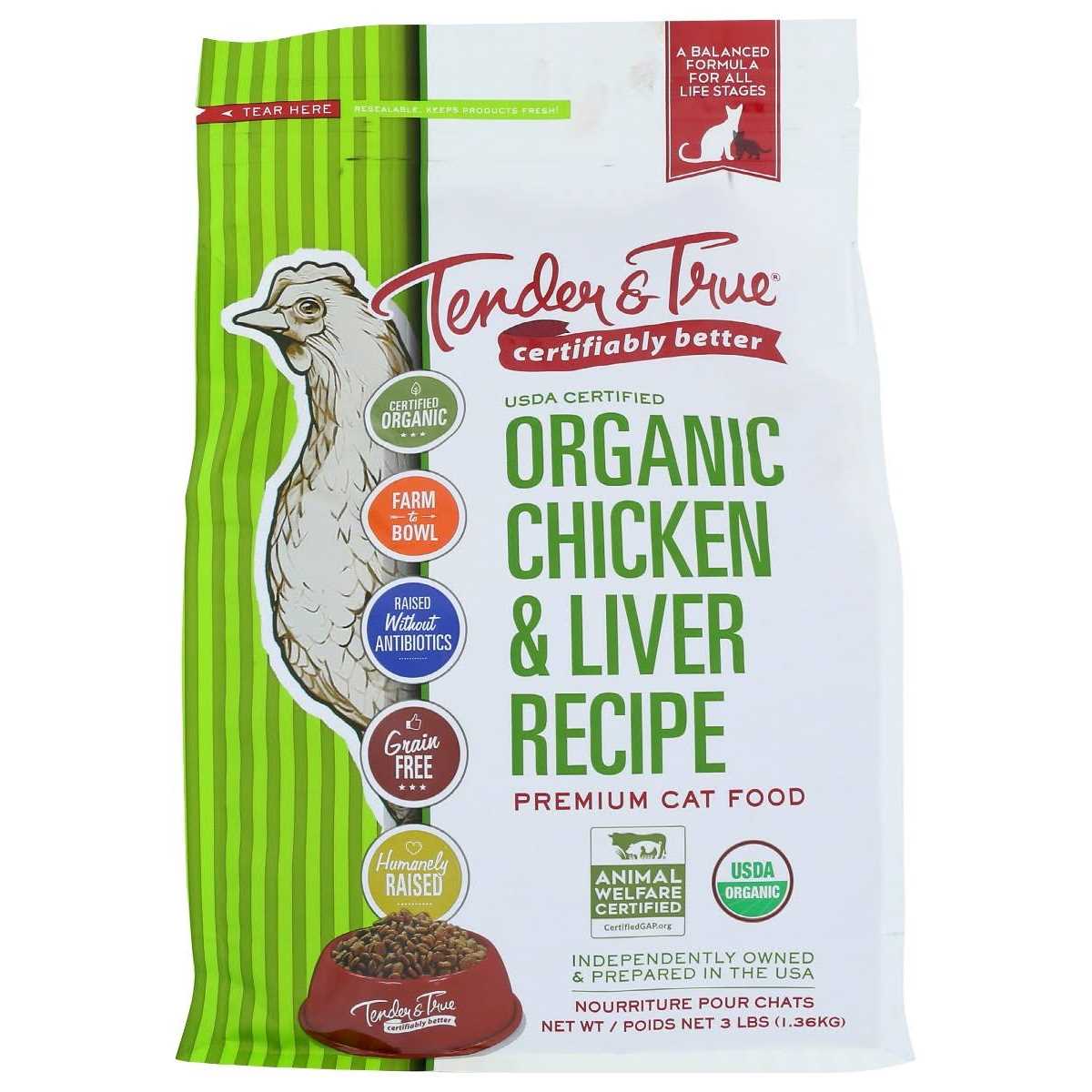 Organic Chicken & Liver Recipe Cat Food S97282