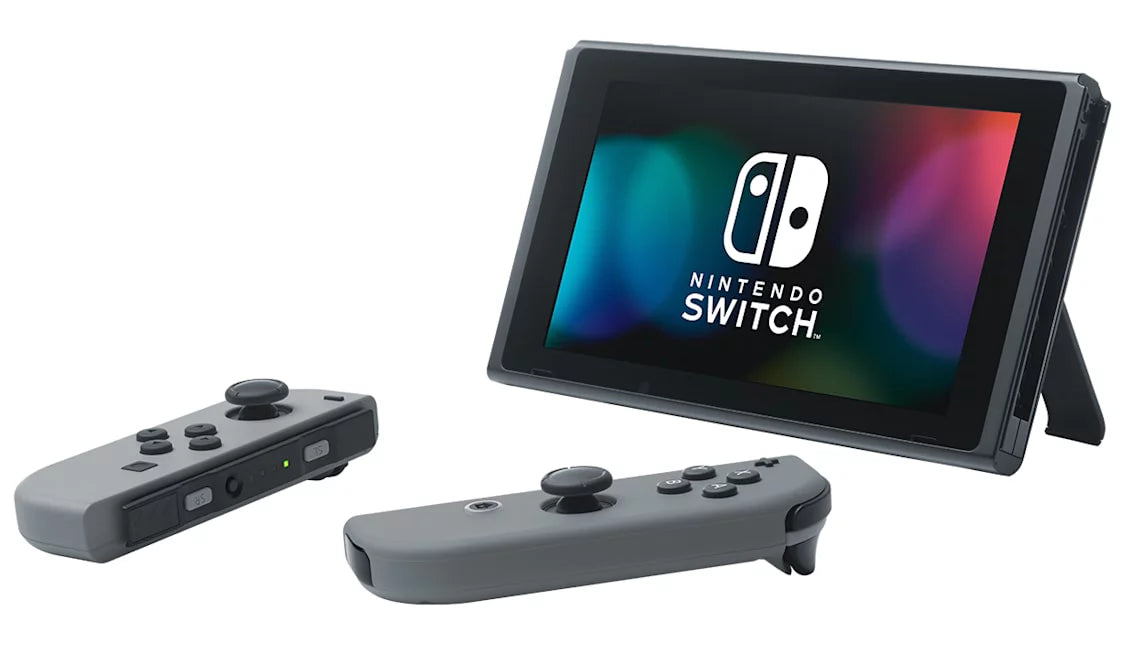 Gray Joy Con with HeadSet Bundle Accessories Used Q161266