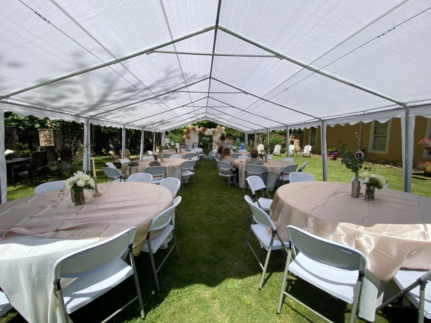 20x40 Heavy Duty Outdoor Galvanized Party Tent with Storage Bags D3128