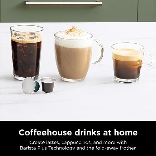 Black Espresso & Coffee Maker with Built-in Frother K7161