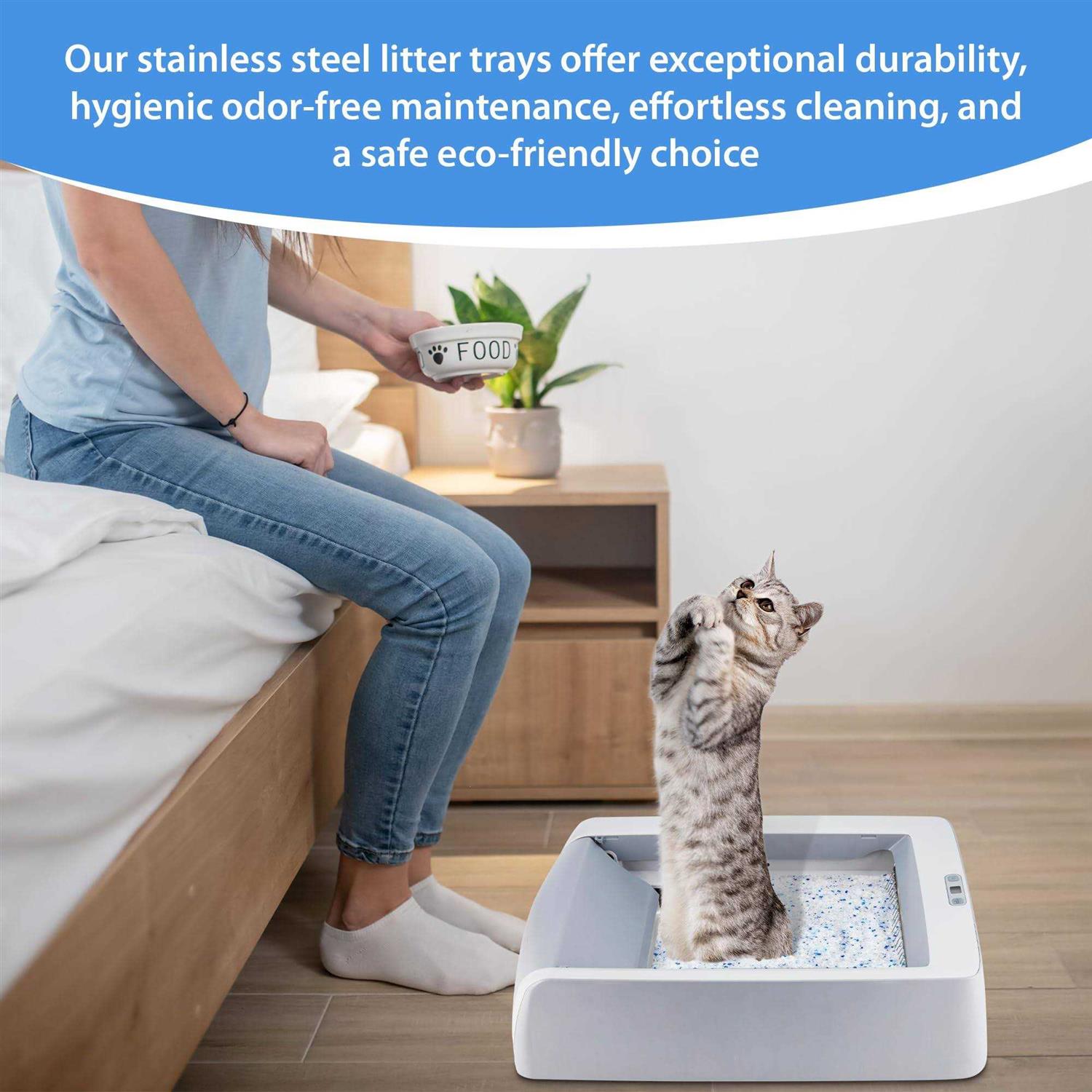 Stainless Steel Reusable Litter Tray P32446