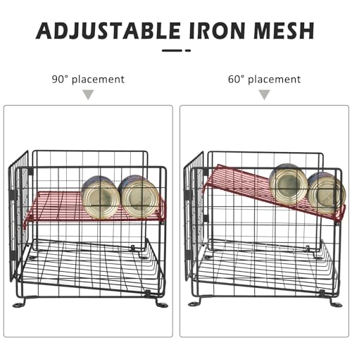 3 Pack Adjustable 2-Tier Can Rack Organizer V34171
