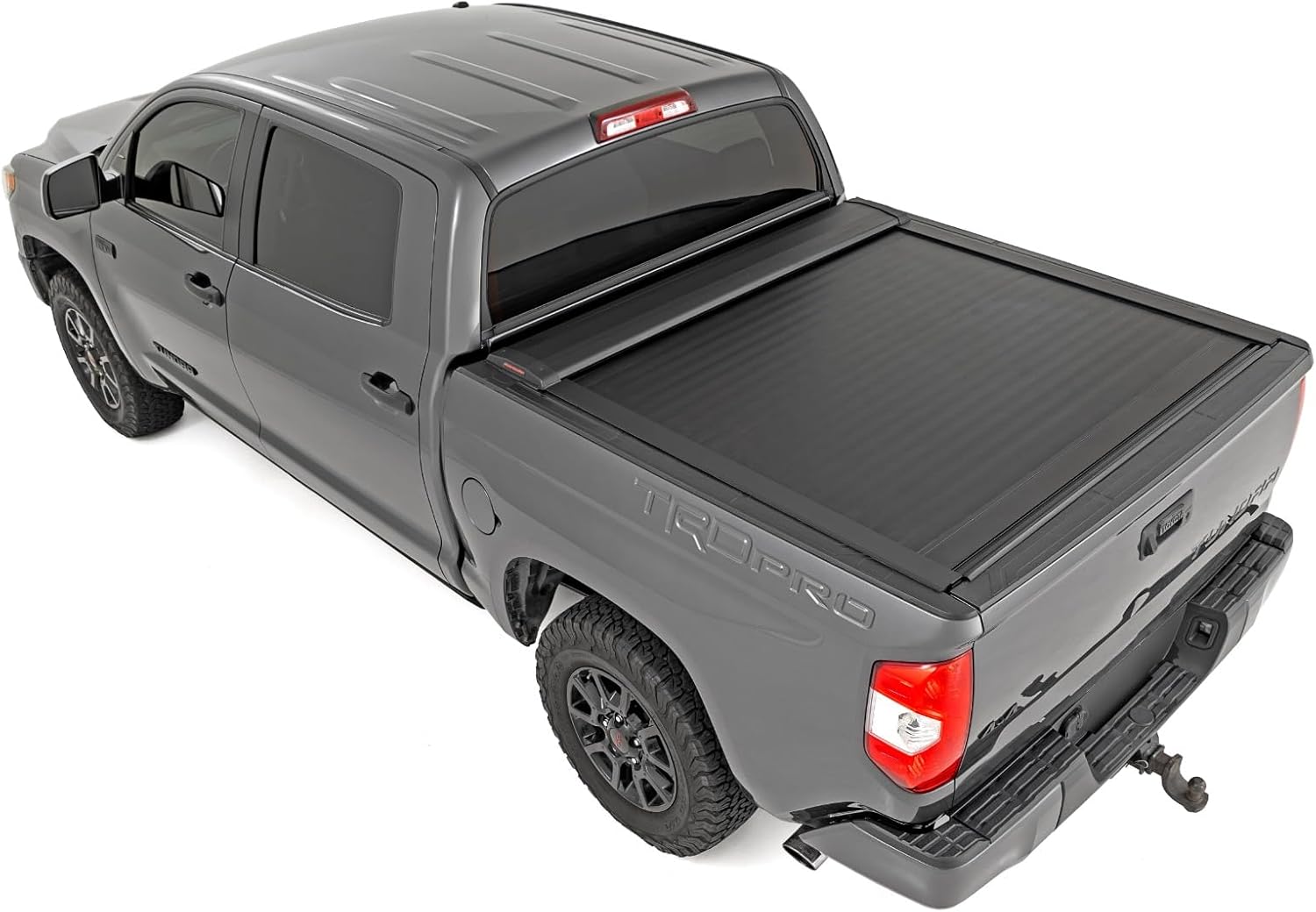Retractable Truck Bed Tonneau Cover for Toyota Tundra (2007-2021) - Fits 5'7" (66.7") Bed, Weatherproof Bed Cover E856767