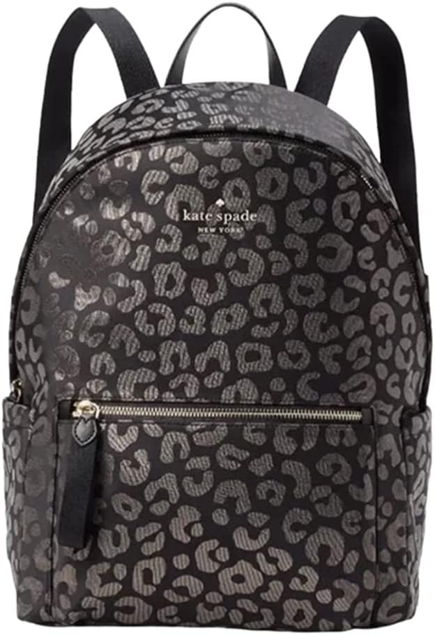 Black Nylon Backpack O378