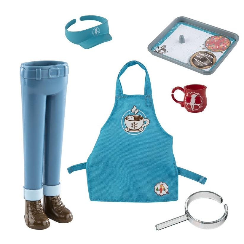 Christmas Tradition Box Set with Elf (Light Tone Boy), Story Book and Cocoa to Go Barista Accessory Set D411