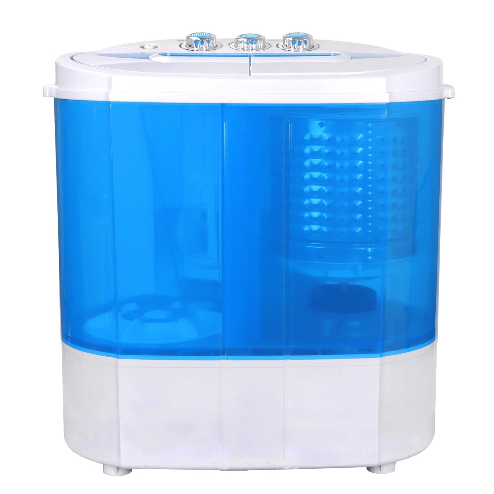 Compact Lightweight Twin Tub Washing Machine 6lbs Washer 4lbs Dryer X52532