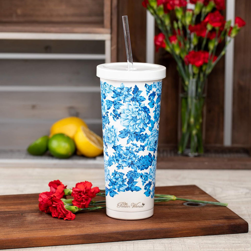 24 Oz Double Wall Vacuum Insulated Stainless Steel Tumbler Set Z425702