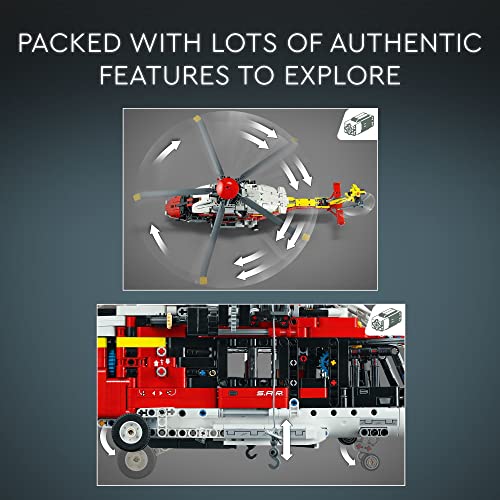 LEGO Technic Airbus H175 Rescue Helicopter Building Toy Set (2,001 Pieces) B265