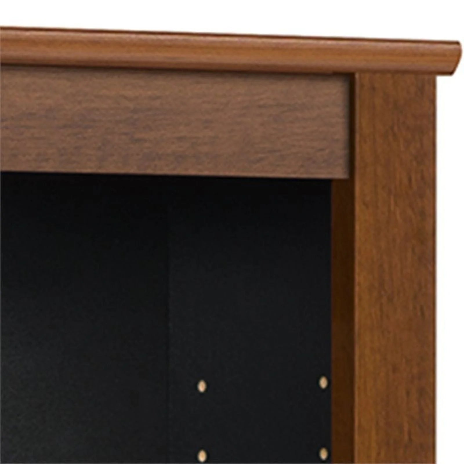 Triple Floating Media Wall Storage in Cherry and Black S843
