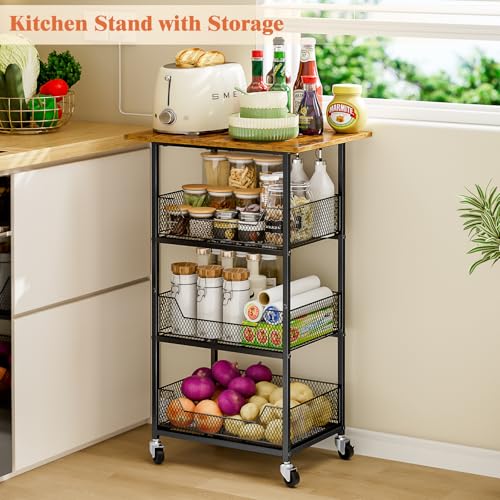 4 Tier Microwave Cart with Storage U114