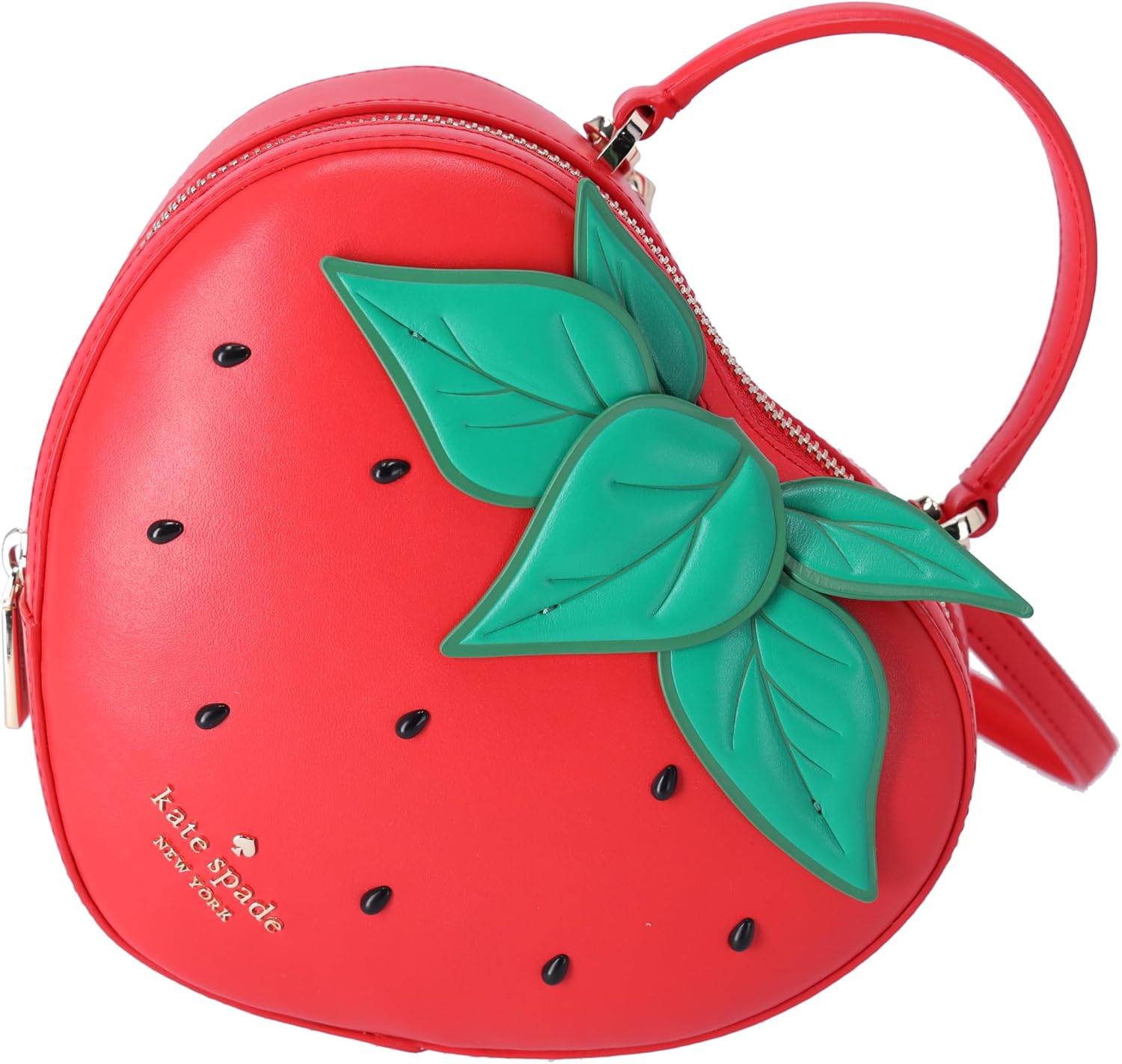3D Strawberry Crossbody Puffy Leather Bag S651984