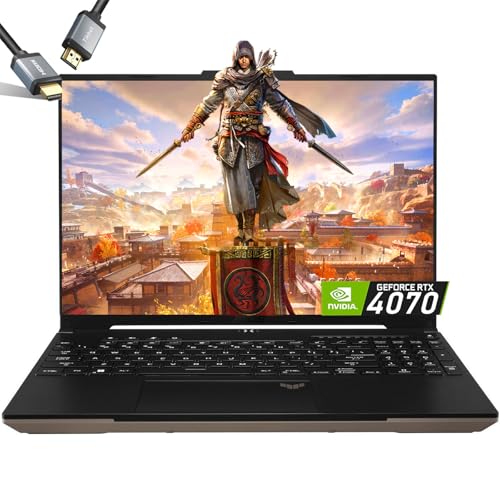RTX 4070 i7-13620H 15.6 FHD IPS Display 64GB RAM 2TB PCIe SSD RGB Backlit Keyboard Windows 11 G-SYNC Thunderbolt 4 Gaming Laptop B8074