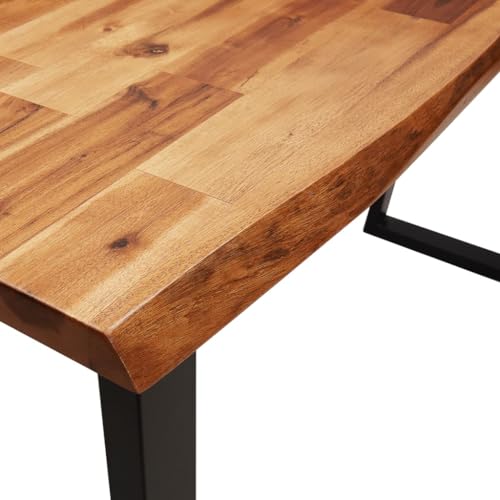 Solid Wood Acacia Console Table with Live Edge R7324