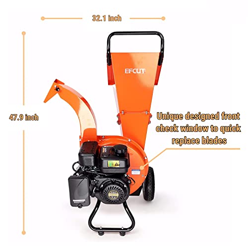 7 HP 212cc Gas Powered Wood Chipper Shredder Mulcher J97954