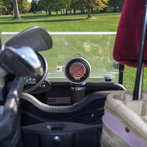 Silver and Black Golf Cart Heater L7231
