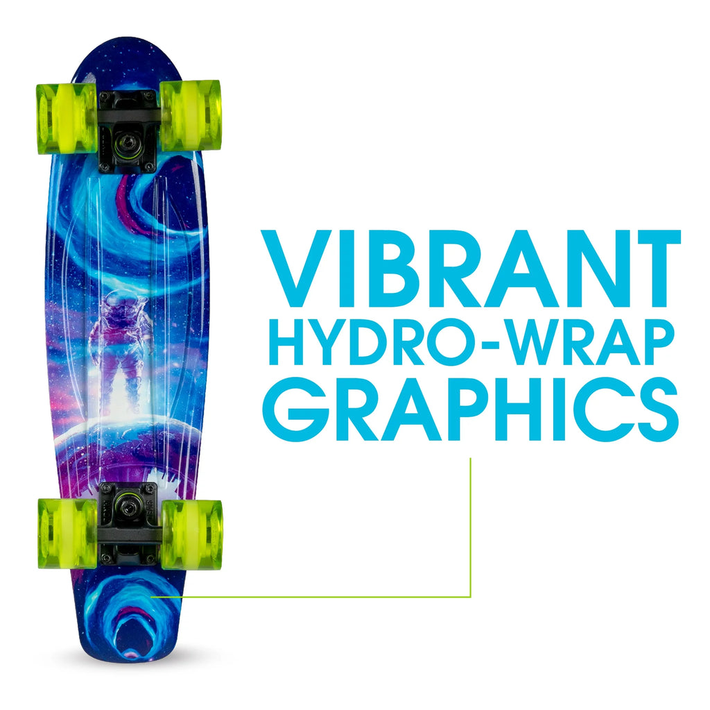 22" Retro Mini Cruiser Skateboard with 62 mm Wheels D39843