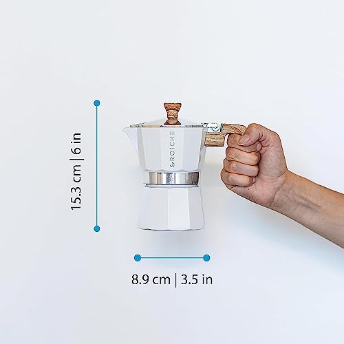 Black 5 oz Stovetop Espresso Maker Moka Pot J3265