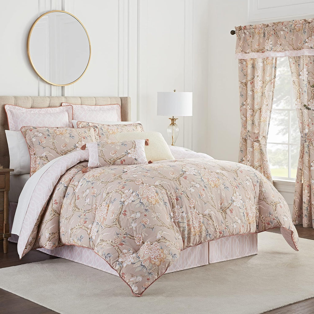 4 Piece Cotton Queen Comforter Set J121507