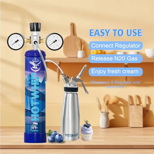 Whipped Cream Charger Food Grade N2O Aluminum Tank Dispenser Cartridges Tank 640g Z287710