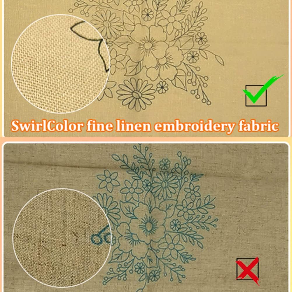 Embroidery Starter Kit with Pattern, Instruction Book, Thread, Needle, 1 Hoop X132069
