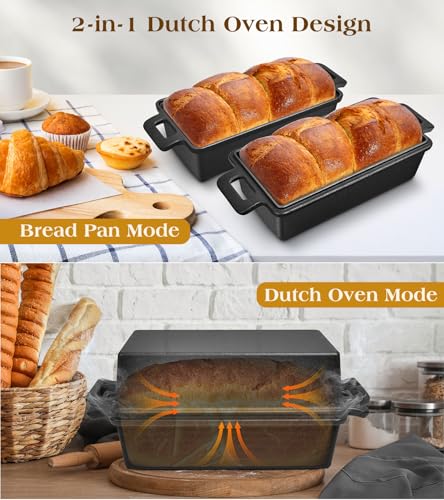 Cast Iron Loaf Pan With Lid, 9×5 in P183714