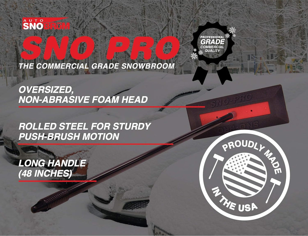 48 Inch Push-Broom Design Non-Scratch Automotive Snow Broom – 2 Pack A5715