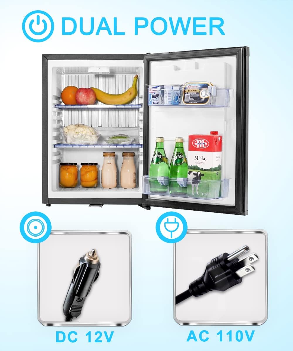 Black 1.4 Cu.Ft Absorption Refrigerator Y512817