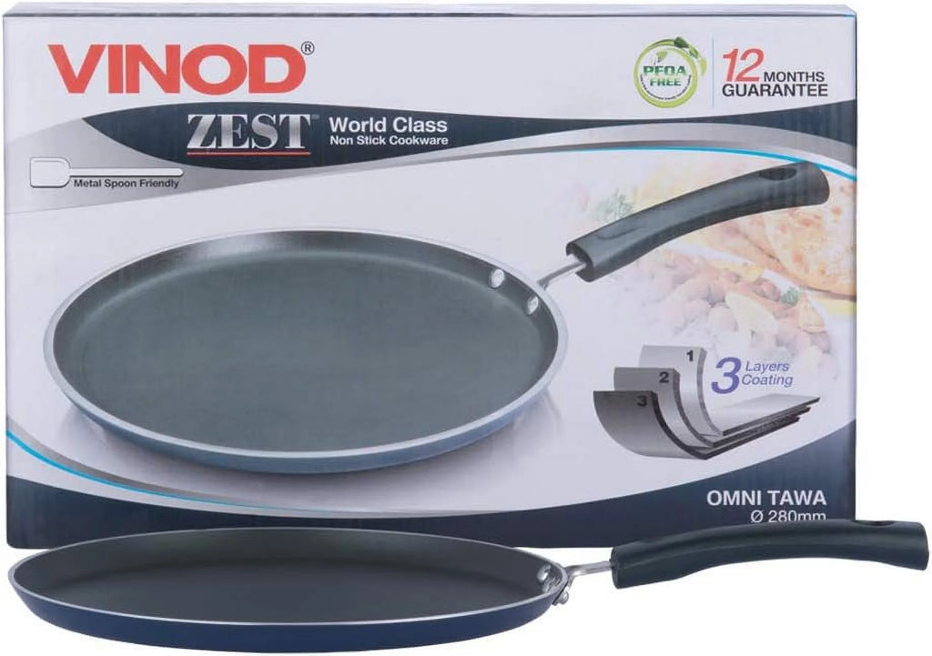 10" Non-Stick Flat Dosa Tawa Griddle Y4619