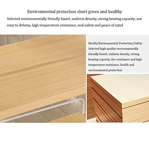 Solid Wood Desk with Bookshelf (110cm Teak) G198