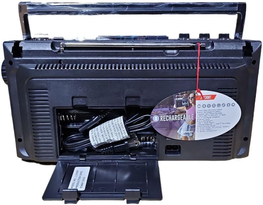 Rechargeable AM/FM Radio Bluetooth Boombox S891619