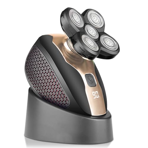 5-in-1 Electric Head Shaver for Bald Men, Waterproof Cordless Razor N3811