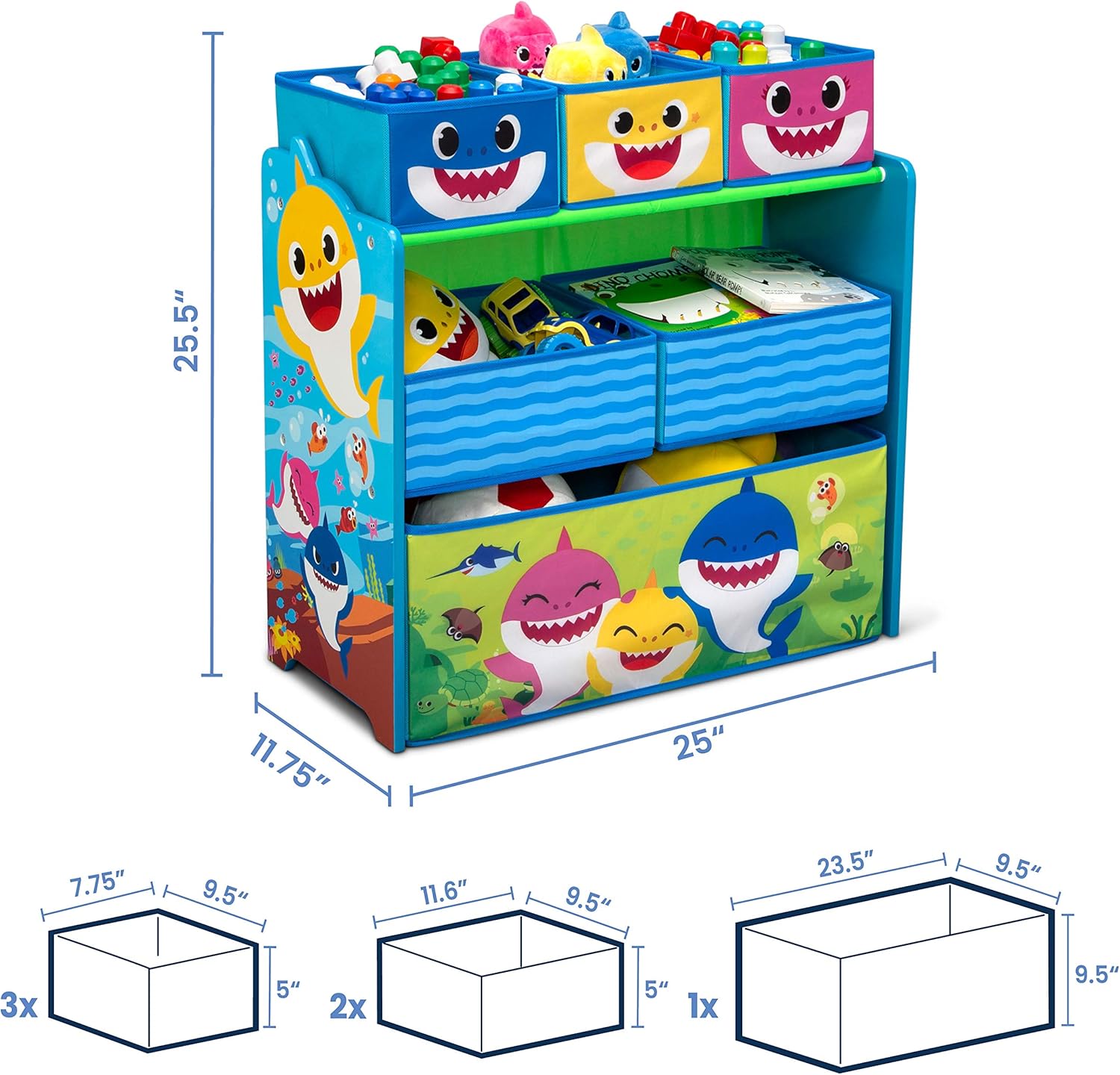 Kids Table and Chair Set with Storage (2 Chairs Included) R619577