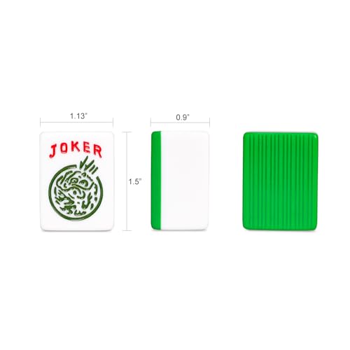 Mahjong Tile Set with 166 Numbered Ivory Tiles X433