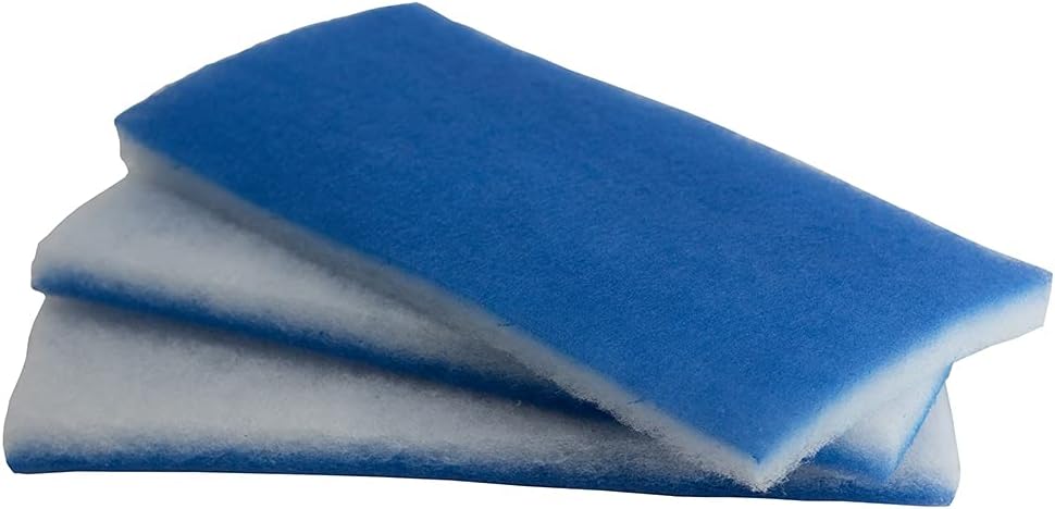 2 Inch Thick Double Bonded Poly Filter Pads (3 Large Pads) J811