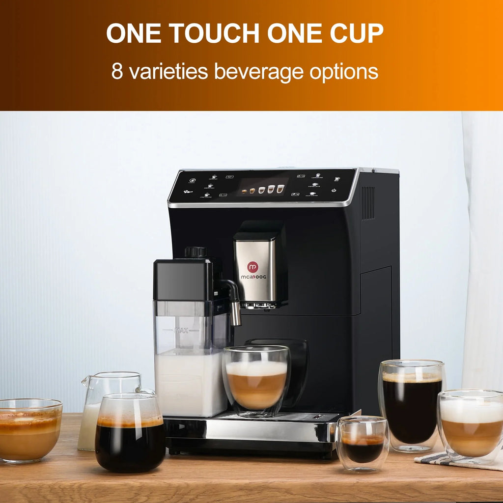 Super Automatic Espresso Coffee Machine with Grinder and Milk Frother G360349