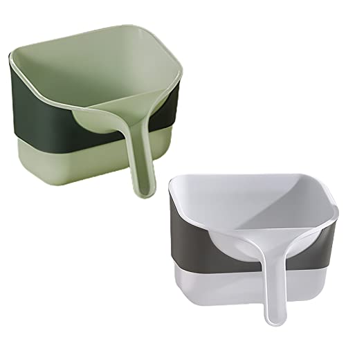 Green Plastic Small Trash Bin B502